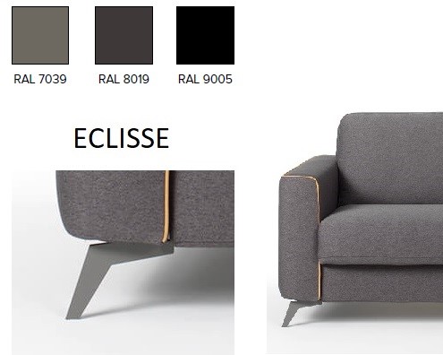 ECLISSE - kovové nohy - 12 cm vysoké