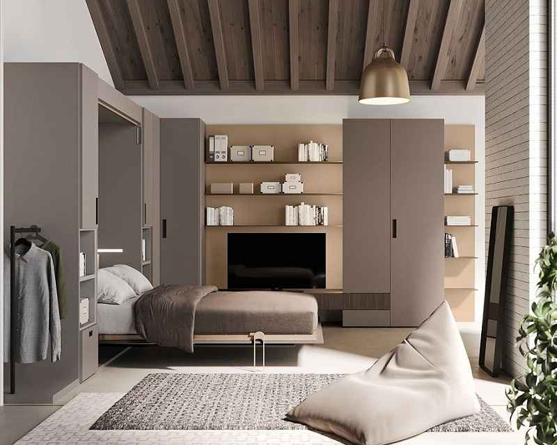 IMA - Sklápěcí postel s jídelním stolem