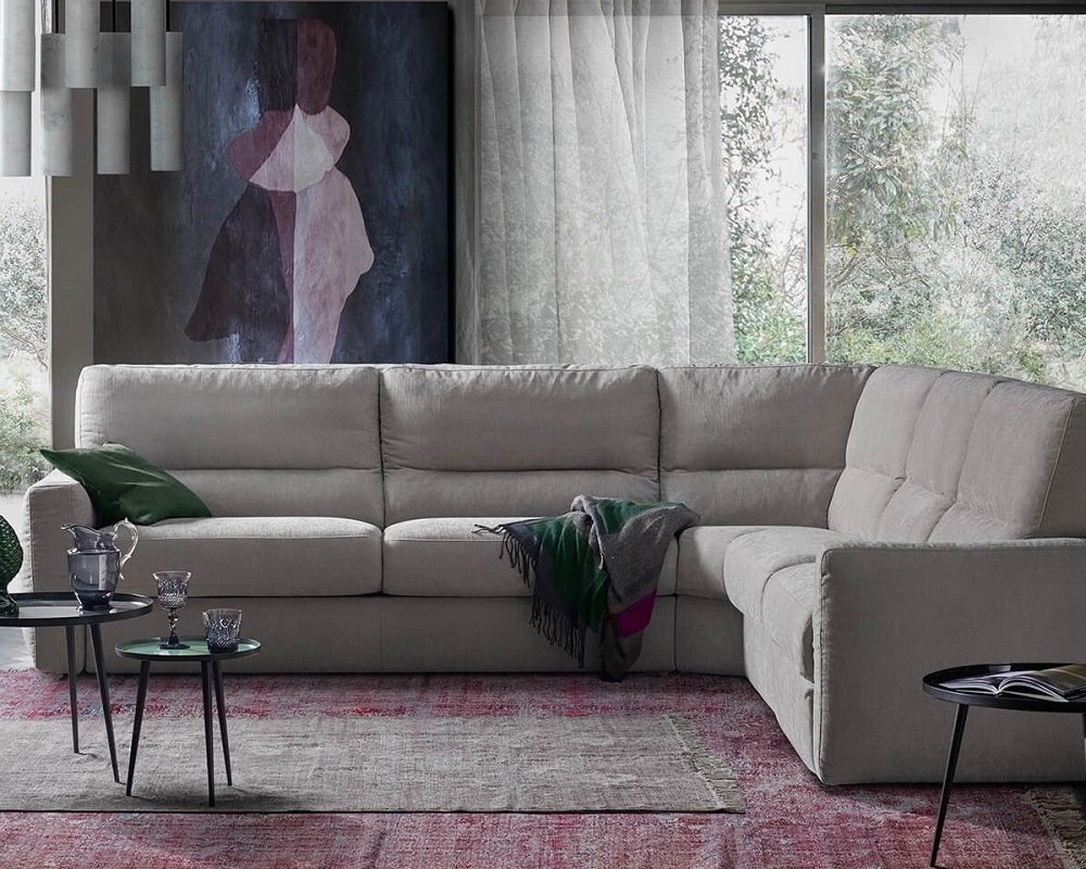 RELAXO - rohová sedací souprava s rozkládací postelí a úložným prostorem Vitarelax