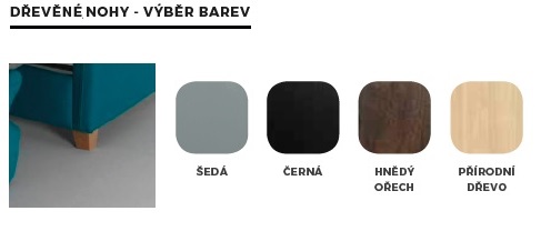 Príplatok - drevené nohy 8 cm vysoké