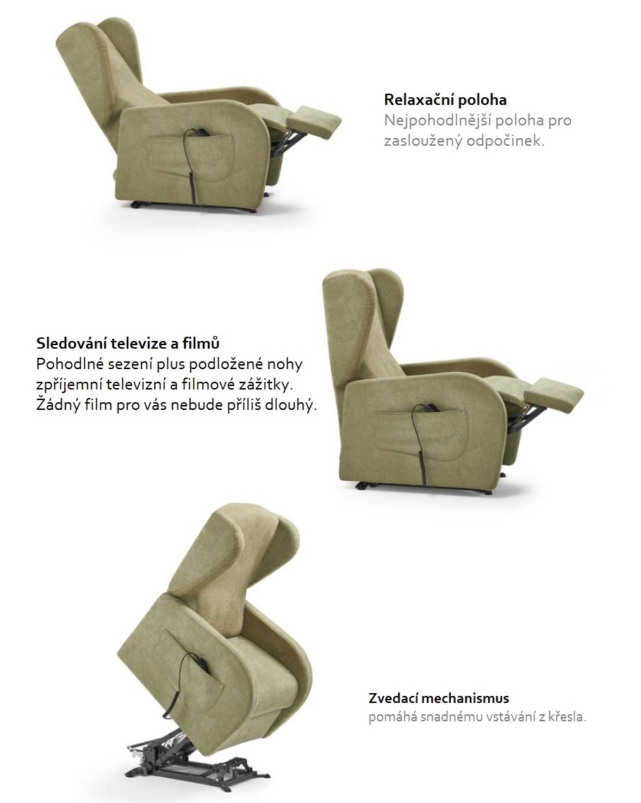 ANNA-ANNA XL-ANNINA- relaxačné TV kreslo - 3 velikosti