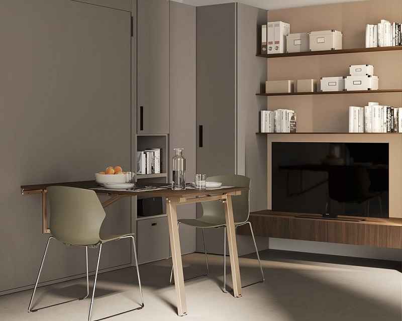 IMA - Sklápěcí postel s jídelním stolem