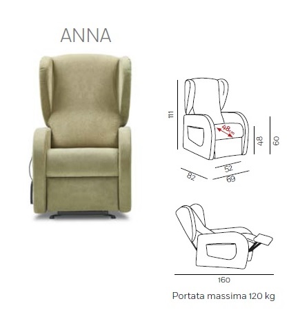 ANNA-ANNA XL-ANNINA- relaxačné TV kreslo - 3 velikosti