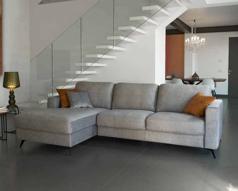 ECLISSE LUX - kožená rozkladacia pohovka, sedačka Vitarelax