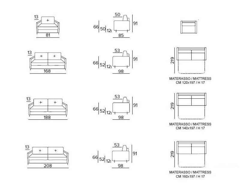 BRIO - rozkladacia pohovka, sedačka Vitarelax