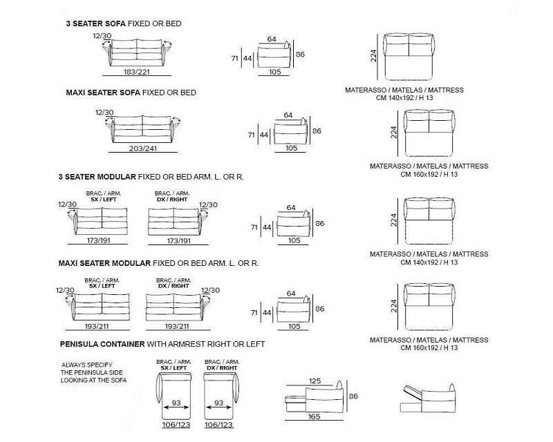 DOBBLE- rohová sedací souprava s rozkládací postelí Vitarelax