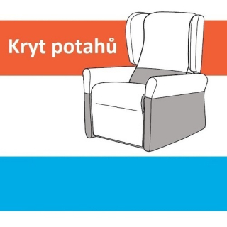 POTAHY PODRUČEK A SEDÁKU - příslušenství relaxačnich TV křesel